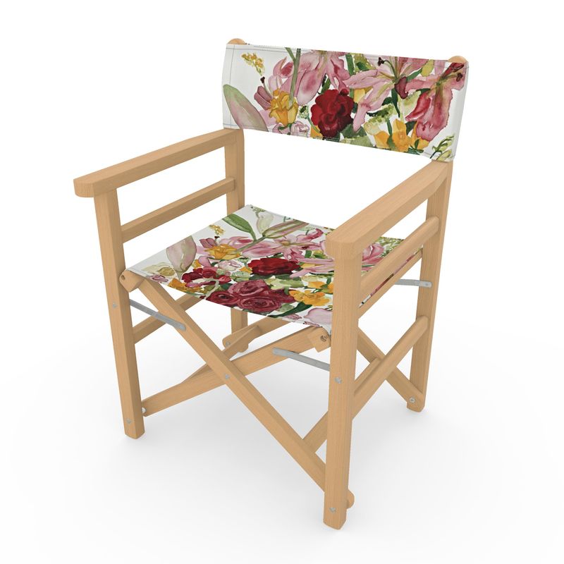 A Rose for you My Love Directors Chair