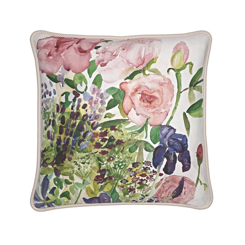 Summer Roses Silk Cushion