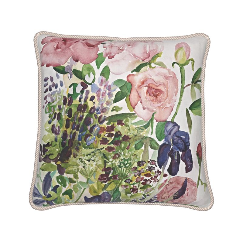 Summer Roses Silk Cushion