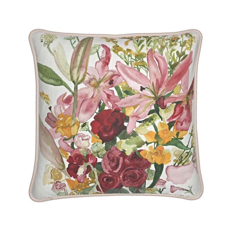 A rose for you, my love, Silk Cushion