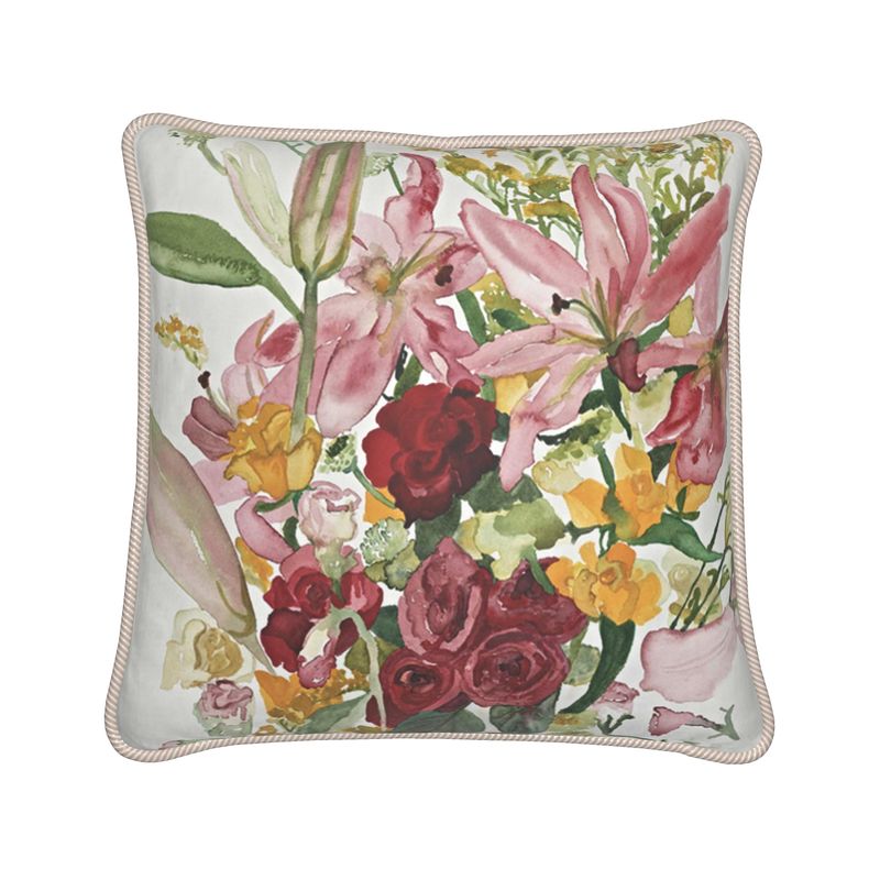 A rose for you, my love, Silk Cushion