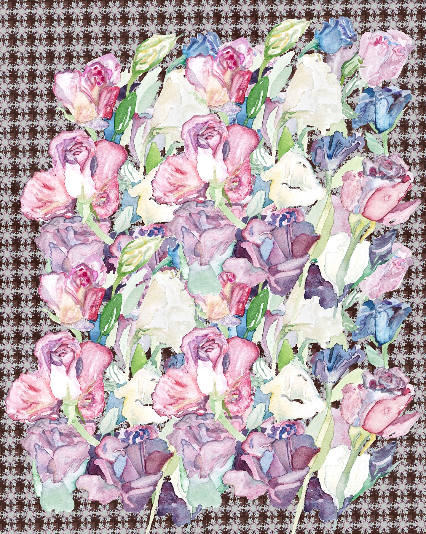 Summer Grace, Print with Mandala.